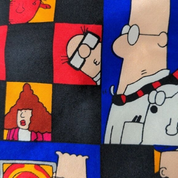 Dilbert Softwear Squares Office Print Silk Novelty Necktie - Picture 2 of 7